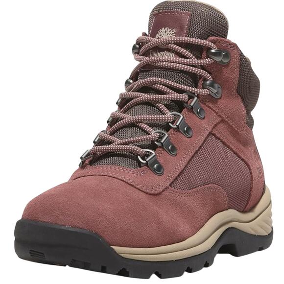 Timberland Women's White Ledge Mid LC W/P Hiking Boot - Med. Red Suede - Size: 8 - Picture 6 of 8